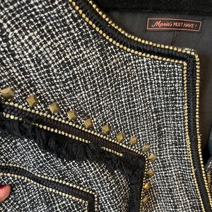 Maison Scotch Brand New - Tweed Chanel-esque cropped blazer